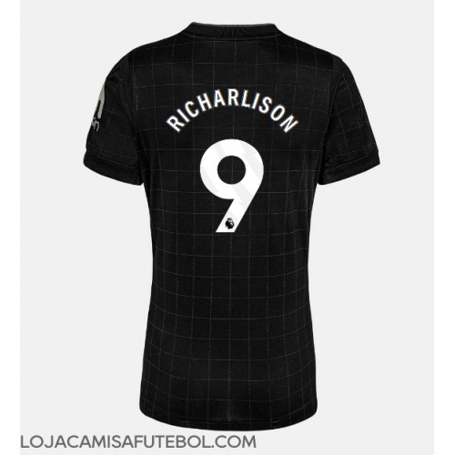 Camisa de Futebol Tottenham Hotspur Richarlison #9 Equipamento Secundário Mulheres 2025-26 Manga Curta